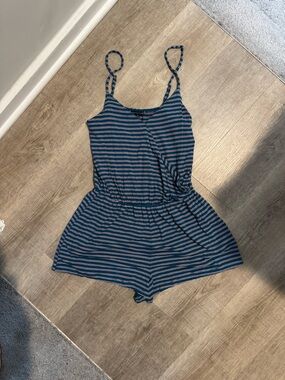 American Eagle Striped Romper